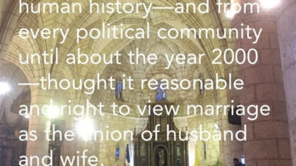 Yo creo en el matrimonio original