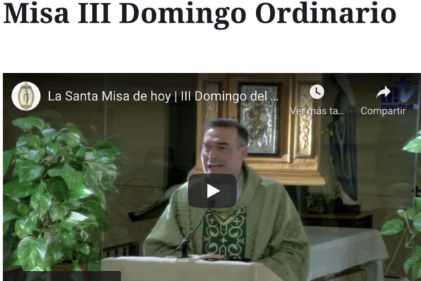 Misa III Domingo Ordinario