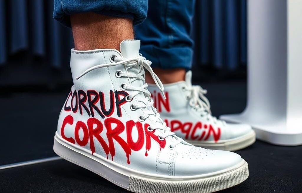 **»El desfile del distraído: moda y corrupción en un solo paso»**