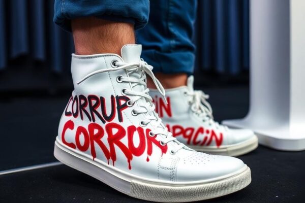 **»El desfile del distraído: moda y corrupción en un solo paso»**