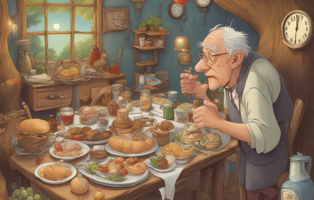 El Abuelo del Árbol y la Cena Temprana